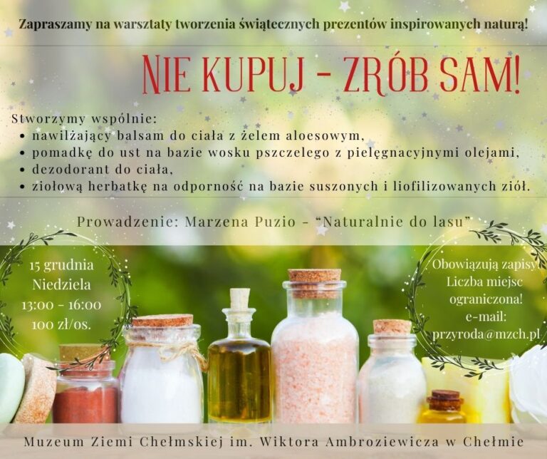 Naturalne warsztaty z Marzeną Puzio