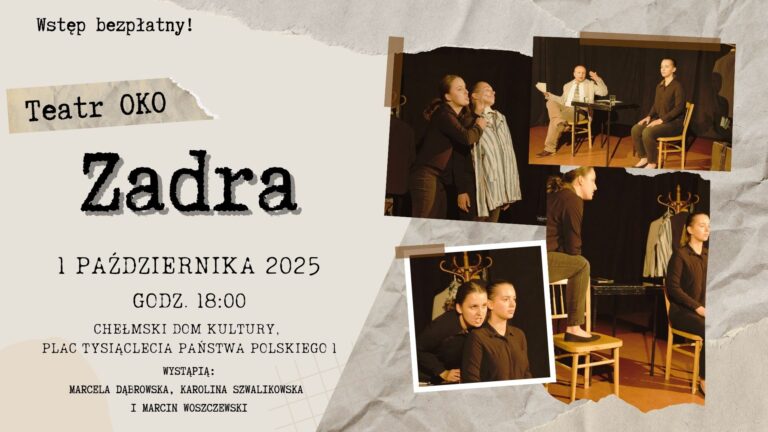 „Zadra” – zaproszenie na spektakl