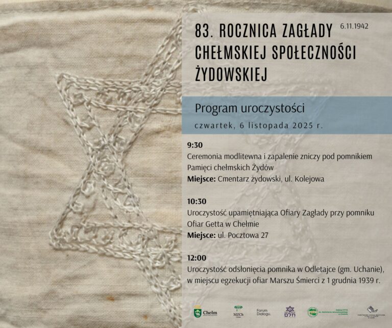 83. rocznica zagłady chełmskiej społeczności żydowskiej