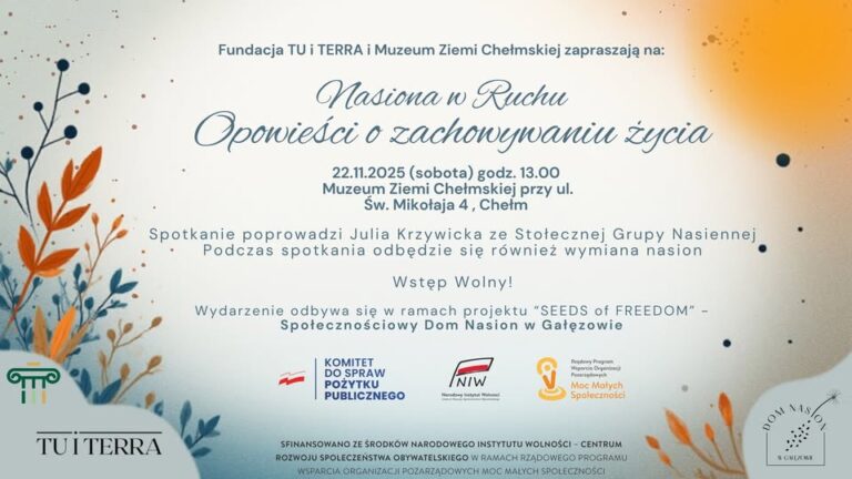 Nasiona w ruchu zaproszenie na spotkanie